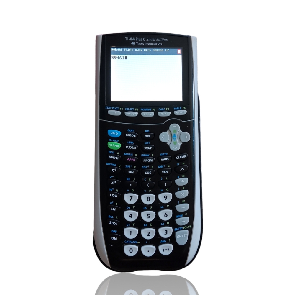 Texas Instruments TI 84 Plus C Silver Edition W/Charging Cable